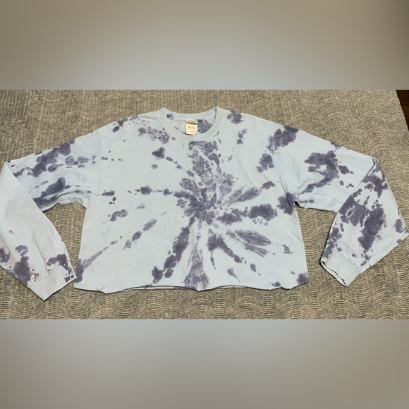 3/$20 Gildan Ultra 100% Cotton Tie Dye Long Sleeve T Shirt Size Large - Picture 6 of 9